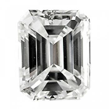 Šperkový diamant Smaragd 0,4ct D VVS2