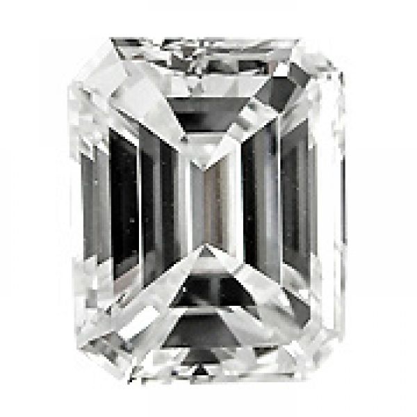 Šperkový diamant Smaragd 0,7ct D VVS2