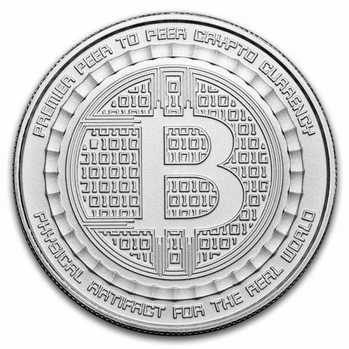 Bitcoin 1 Oz silver a gold sada v boxu